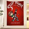 Vintage Film Scott Pilgrim VS The World Buntes Wandbehang Wandbehang Tarot Hippie Wandteppiche Schlafsaal Wandkunst Dekor