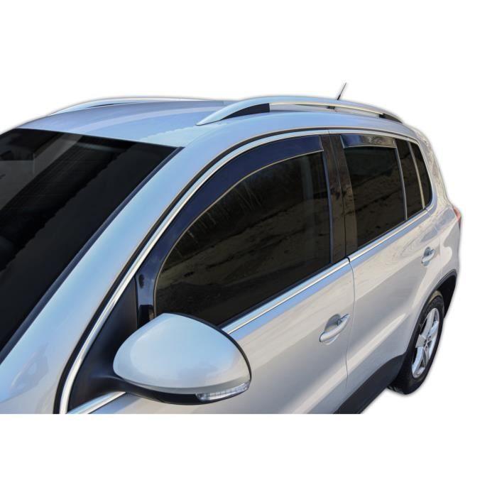 Déflecteurs D'air - SCOUTT - Volkswagen Tiguan 1 - Fumé - Acrylique Renforcé - Installation Facile