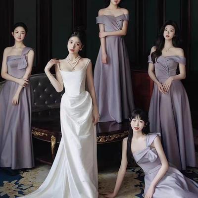 2025 Purple Bridesmaid & Evening Dress for Women
