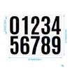 3 Inch Black Gorgeous Number Stickers Black Flash Easy To Recognize Mailbox House Number Classification Stickers 5 Sheets