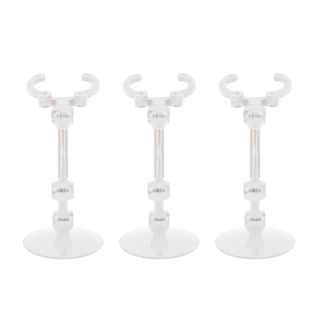10pcs Action Figure Stand Plastic Action Figure Display Holder Mini Doll Model Support Stand Easy