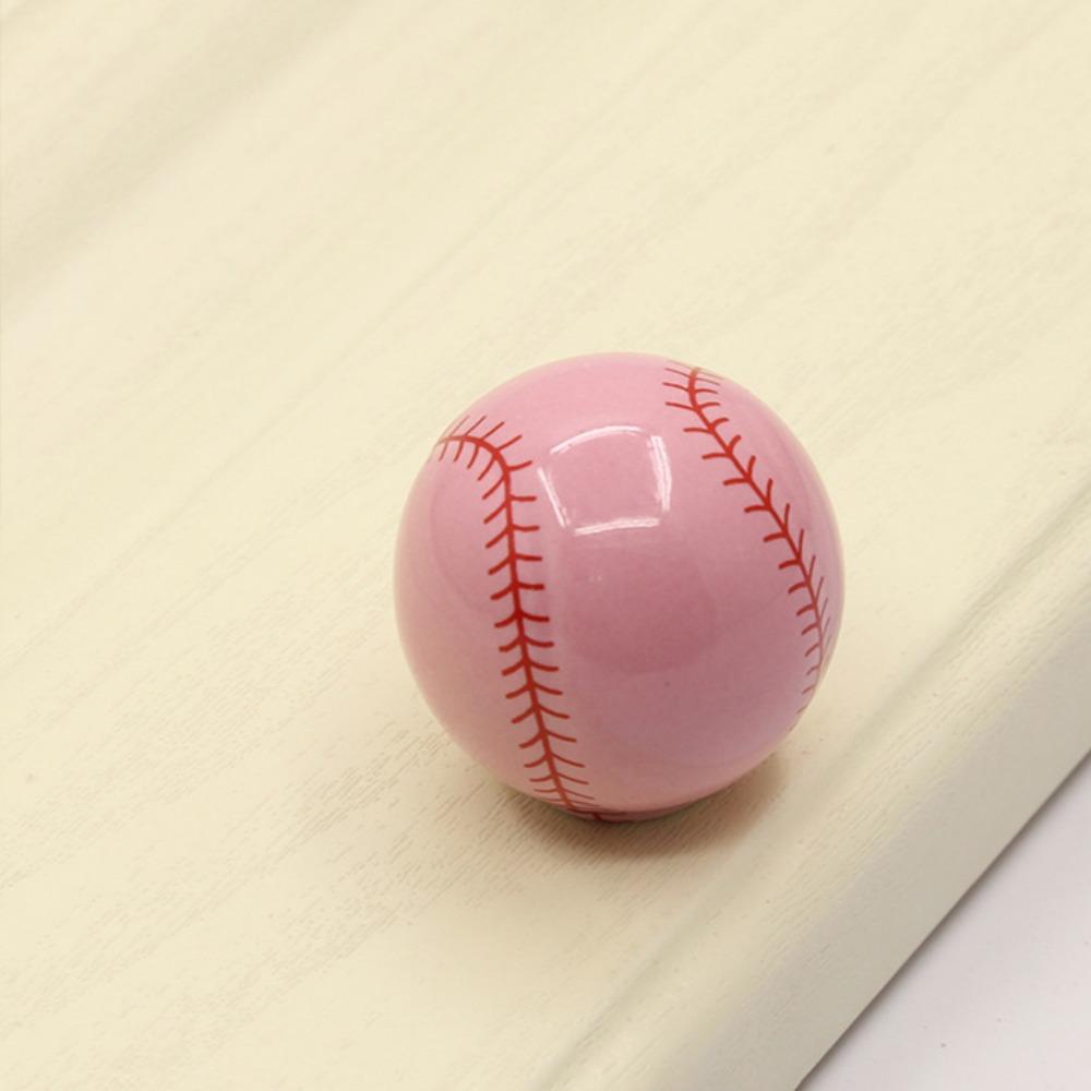 Cute Style Child Cabinet Knobs Football Shape Basketball Shape Cabinet Door Handle Novelty Single-hole Drawer Knobs Kids Room