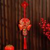 Pack Of 2 Chinese New Year Plush Decoration for Entrance Living Room Easy To Install Spring Festival Ornaments