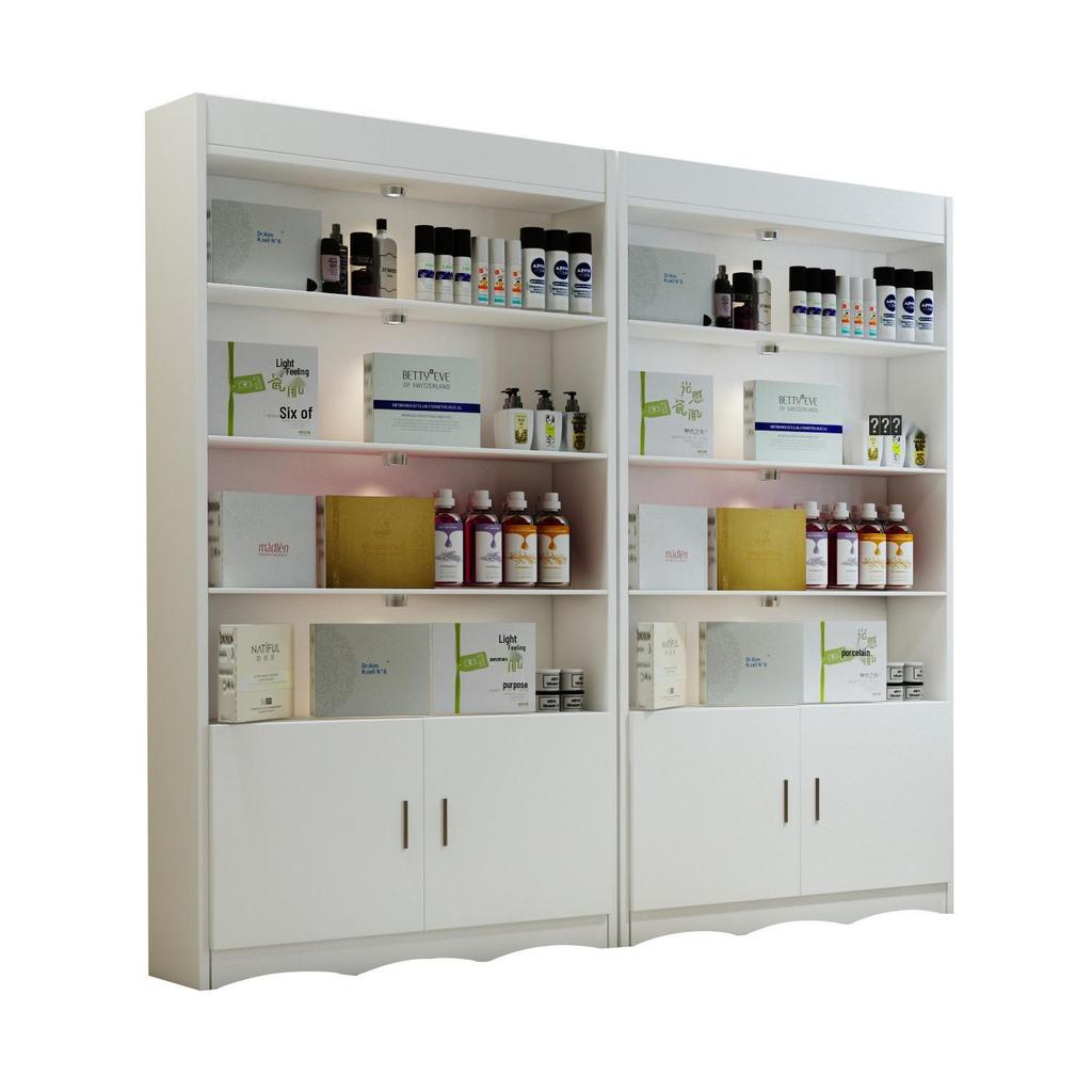 Skincare & Nail Art Display Stand - Beauty Salon Product Showcase Cabinet