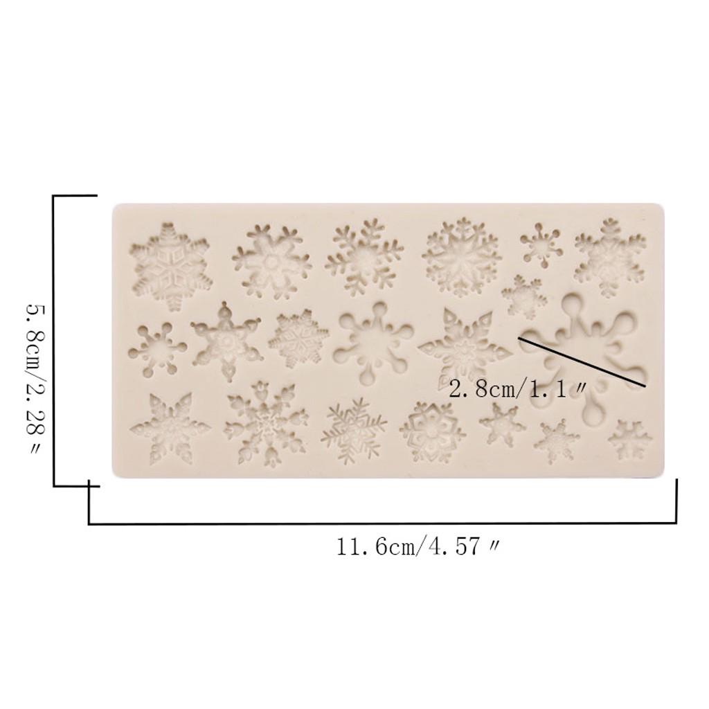 (brisand) Christmas Silicone Soft Candy Cake Chocolate Decoration Baking Tool