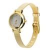 Mode Damen Goldene Kleine Runde Zifferblatt Armband Damen Quarz Analoge Armbanduhr