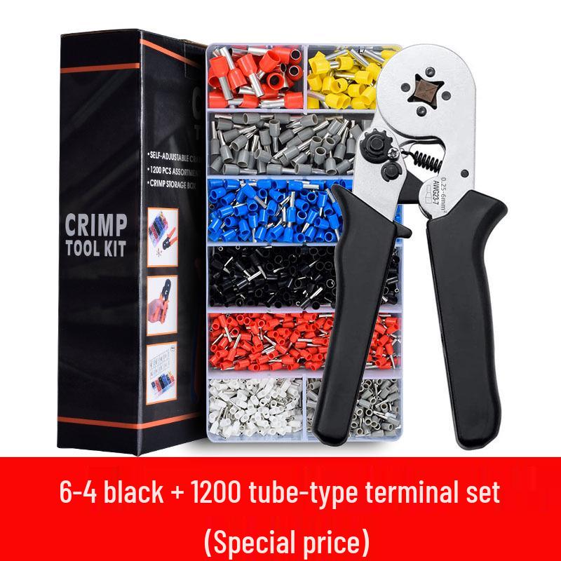 Manuelles Crimp- und Abisolierwerkzeug-Set: Spitzzange für Elektriker