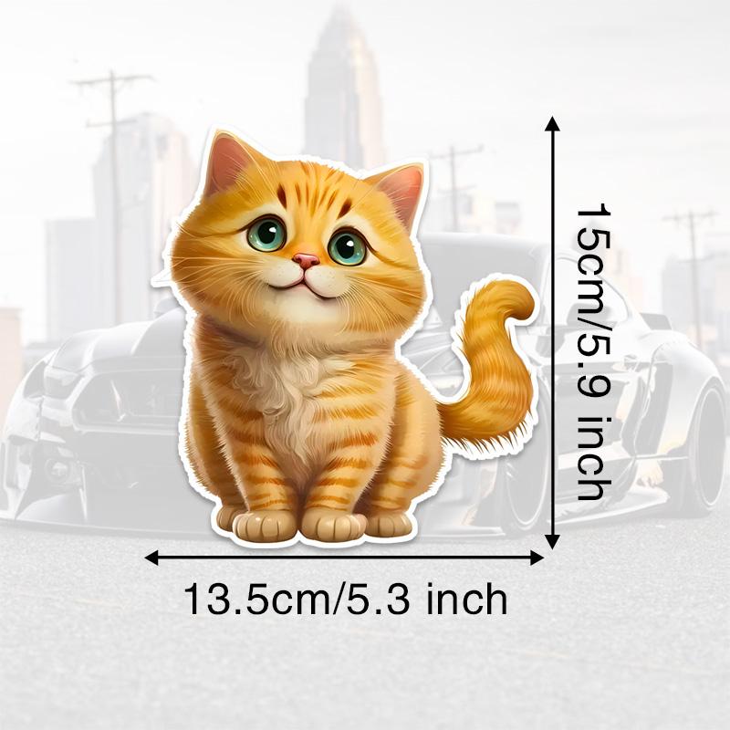 

DS44#13.5x15см Милые мультяшные наклейки на автомобиль с кошкой Водонепроницаемые виниловые наклейки для грузовиков, мотоциклов, скутеров, наклейки, автомобильные аксессуары 13.5x15cm