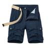 Men's Cargo Shorts  Casual Loose Fit  Solid Color Shorts With Zipper And Multiple Pockets For Work And Sports