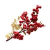 Vivid Red Christmas Fruit Berries Beans Artificial Flowers Shop Living Room Foam Flower