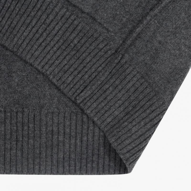 Ami Big Heart Logo Intarsia Cardigan Ami Ukc368 018 0504