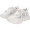 MLB New York Yankees Comfortable Versatile Durable Breathable Low-Top Casual Shoes Kids sneakers Silver 7ASHJBA5N-50WHS