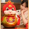 Luxurious 2025 New Year Snake Plush Doll Charming Zodiac Snake For Good Fortune Gifts