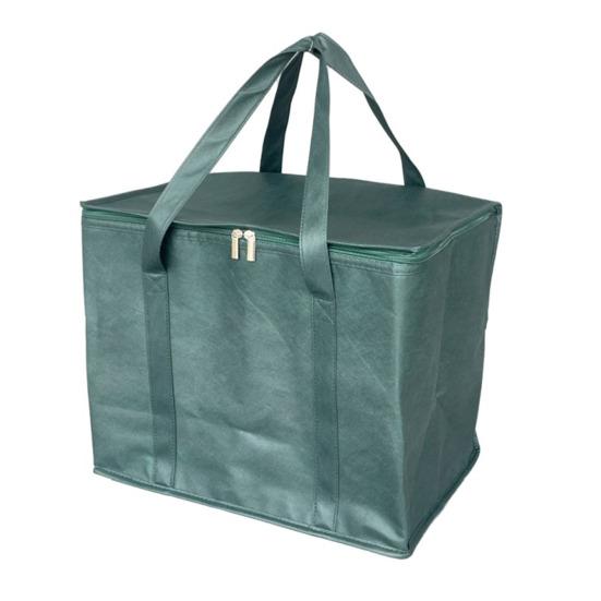Sac fourre-tout isotherme de 35 L, grande capacité, avec fermeture éclair et large sangle, idéal pour la plage, la pêche et la randonnée.