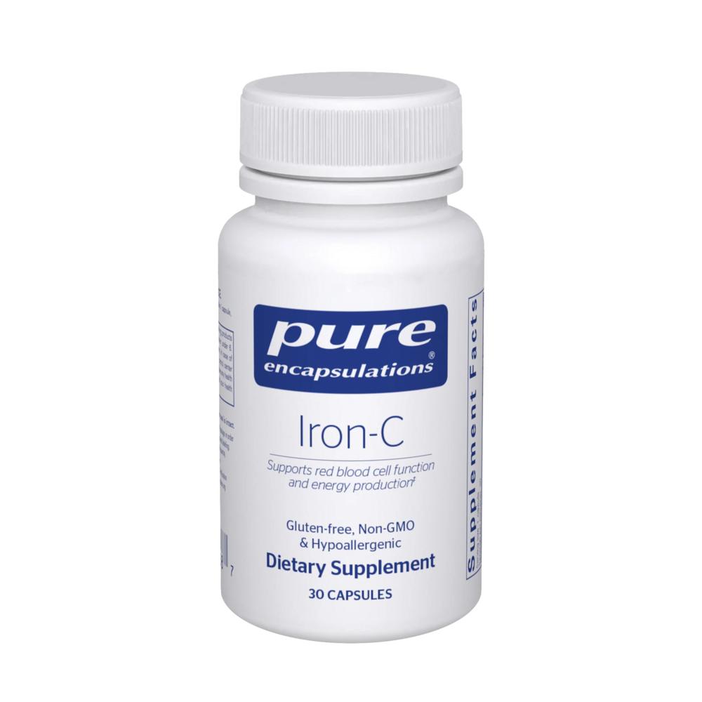 Pure Encapsulations Iron Vitamin C Iron-C 30 Tablets 1 pcs