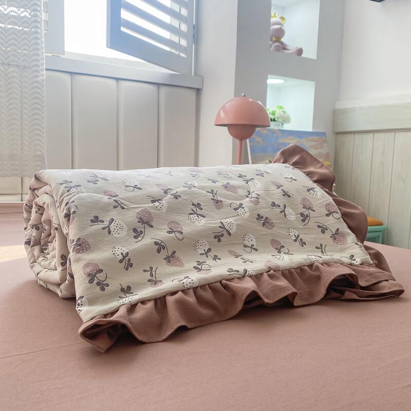 

Хлопково-льняное одеяло дабл-гофре с соевым волокном для лета