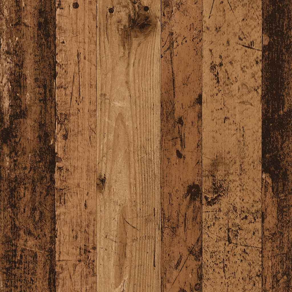 Washbasin Cabinet with Built In Basin Rustic Wood Look
