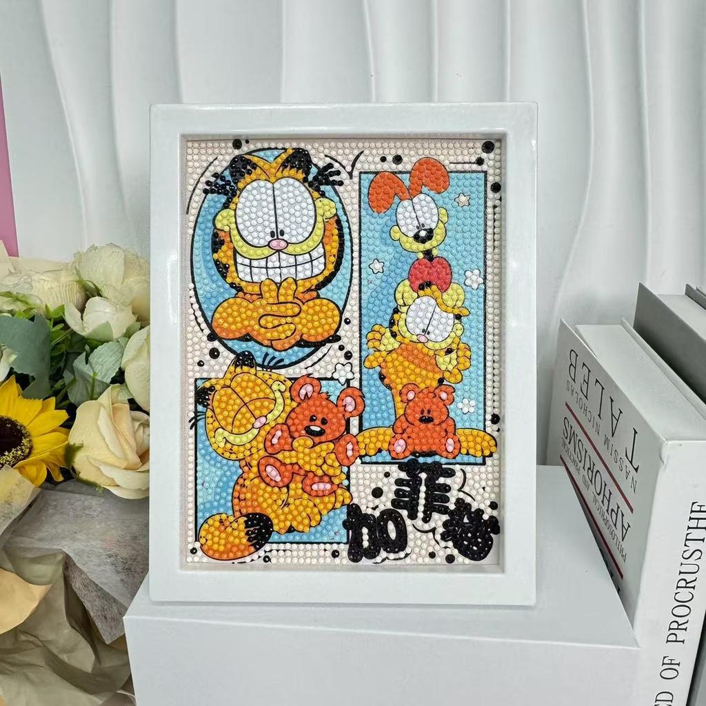 Children'S Diamond Painting Framed Handmade Diy Material Bag Sanrio Diamond Paste Painting Concentration Toy