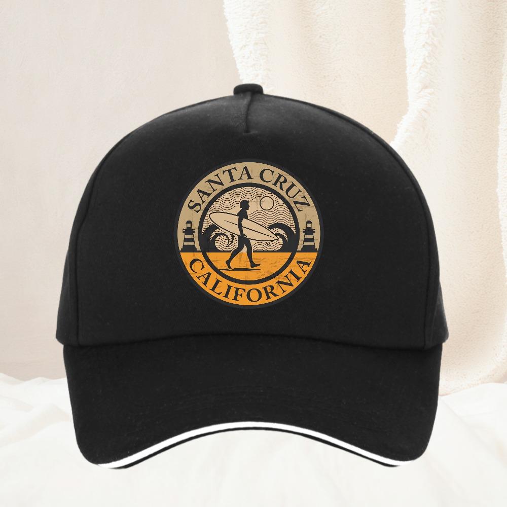 Cappellino da Baseball Santa Cruz California Unisex Donna Moda regolabile Unisex Cappello Snapback di Alta Qualità