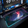 Fantasy Cave Mouse Pad RGB Gaming Mousepad Big LED Pad PC Desk Mat Luminous Mouse Pad Large Keyboard Mats Table Rug With Backlit