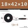 Thickened Black Flat Washer: Enhanced Round Metal Spacer for Home Use