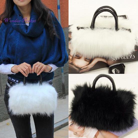 

Роскошь Плюшевая Пушистая Длинная Сумочка Женщины Crossbody Сумка Вечерняя вечеринка Выпускной кошелек
