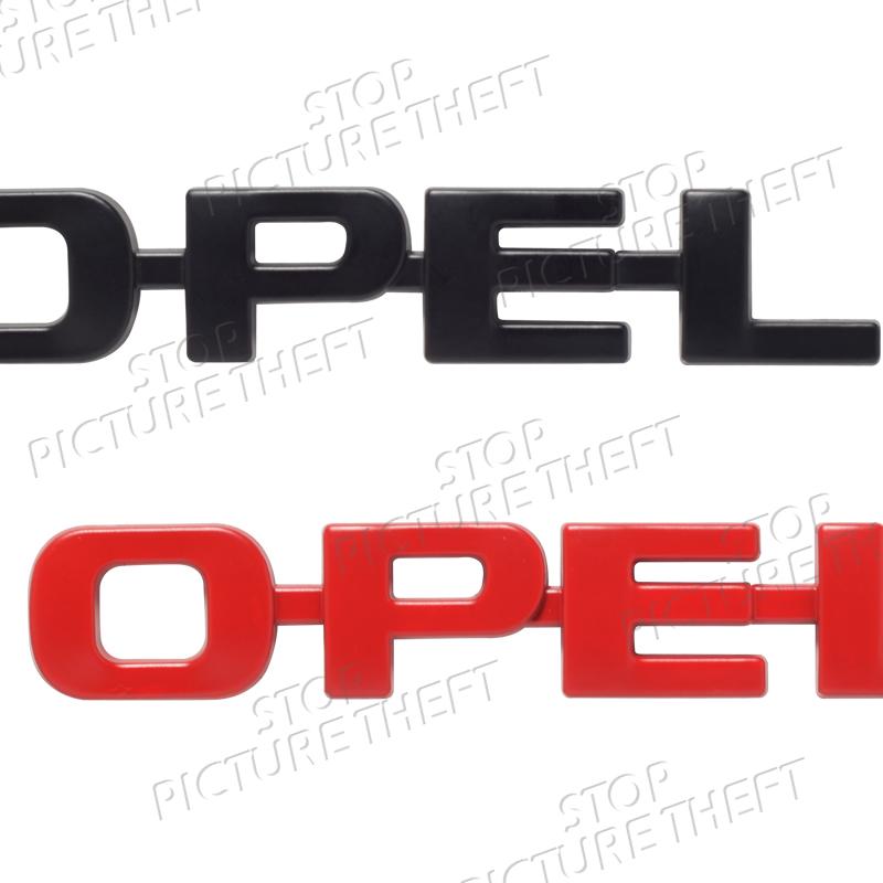 Opel Logo 3D Metal Badge Decal Car Body Rear Trunk Emblem Sticker Decoration For Opel OPC Insignia Adam Mokka Astra Zafira GTC