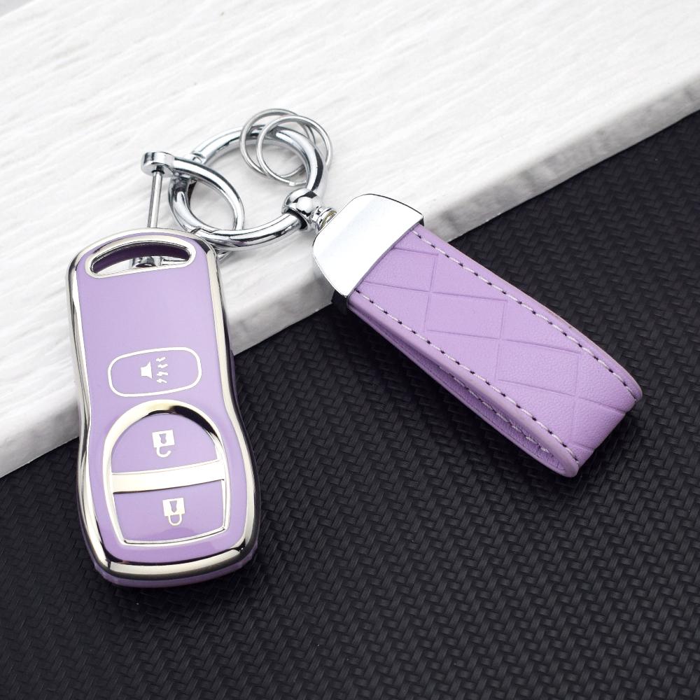 Premium Soft TPU Key Case for Nissan Altima Sentra X-trail Frontier Maxima Armada Tiida for Infiniti QX56 FX35 JA60 Keychains