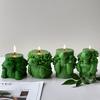 3D Tortoise Succulent Cactus Silicone Candle Mold Handmade Gift Crafts Plaster Resin Mold DIY Turtle Handmade Soap Candle Making