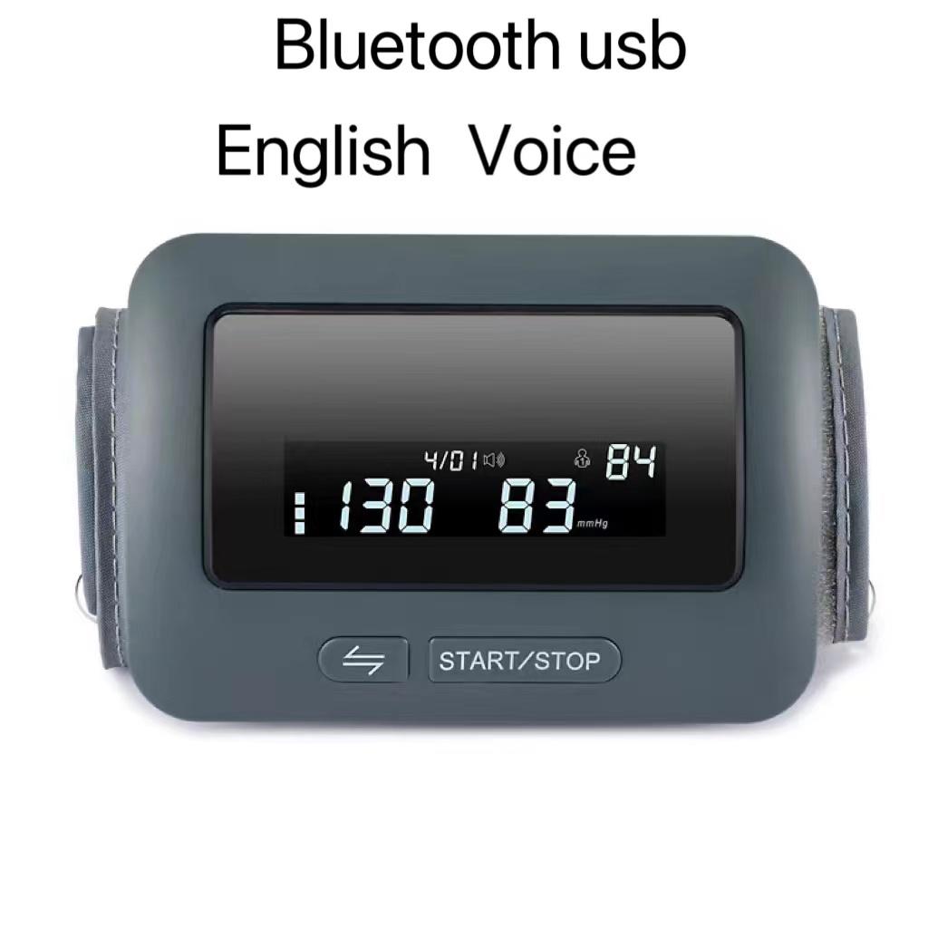 

Автоматический тонометр с голосовым управлением на английском и русском языках, светодиодный большой экран, монитор сердечного ритма и артериального давления Bluetooth English
