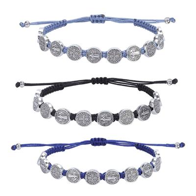 Lady Mary/saint Benedict Bracelet Handmade Weave Beads Bracelet Lucky Prayer Religious Bracelets for Men Women