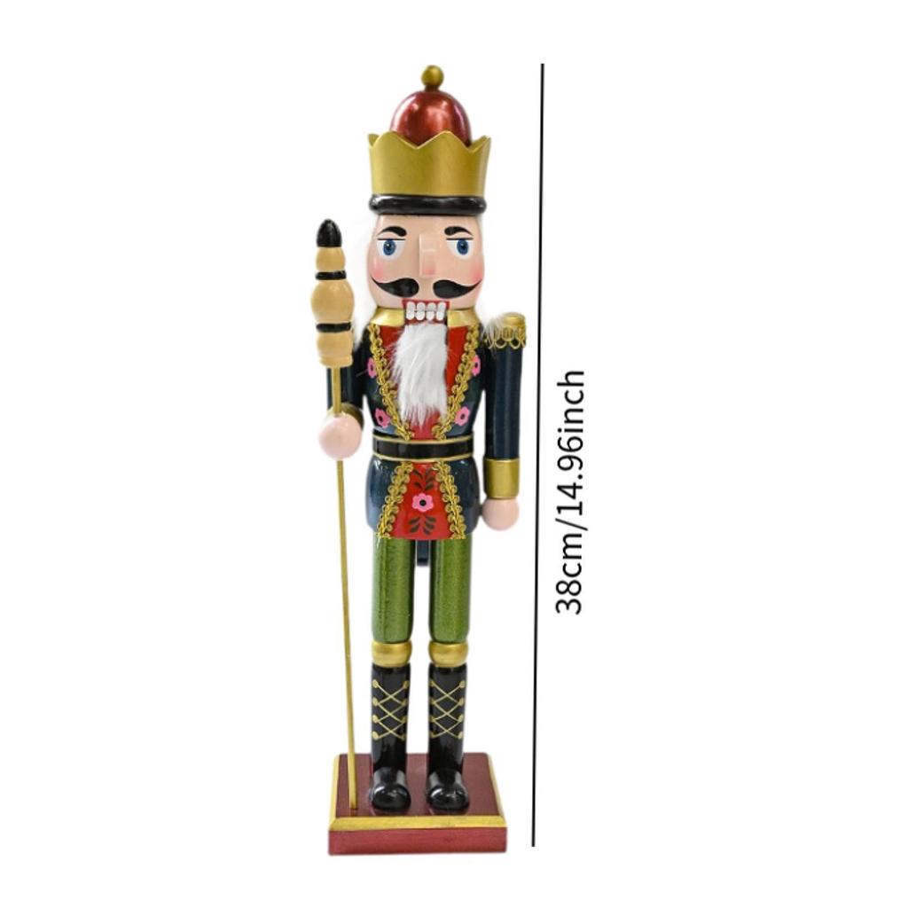 Wood Nutcracker Figure Figurine Collectible Xmas Gift Table Traditional