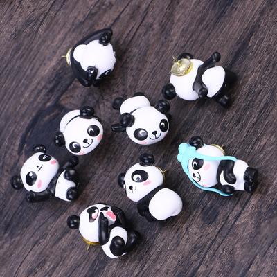 8Pcs Panda Plastic Thumbtack Colorful Cartoon Push Pins for Maps Calendar Board Notification Reminder Wall Push Pin