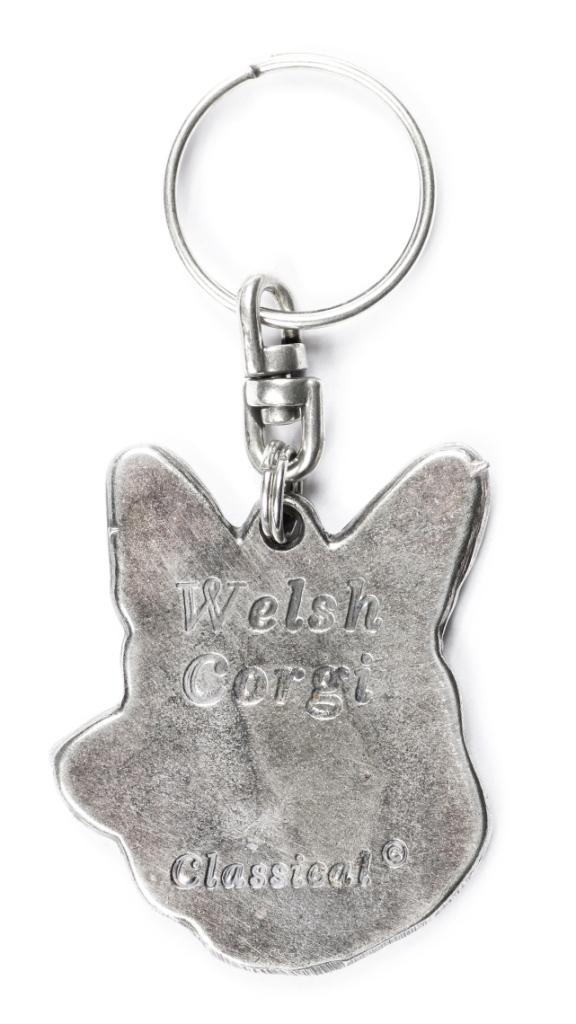 Cardigan Welsh Corgi - Silver-plated Dog Pendant, Handbag Decoration, Backpack Pendant by Art-Dog Brand