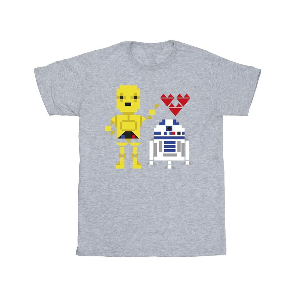 Star Wars Mens Heart Robot T-Shirt