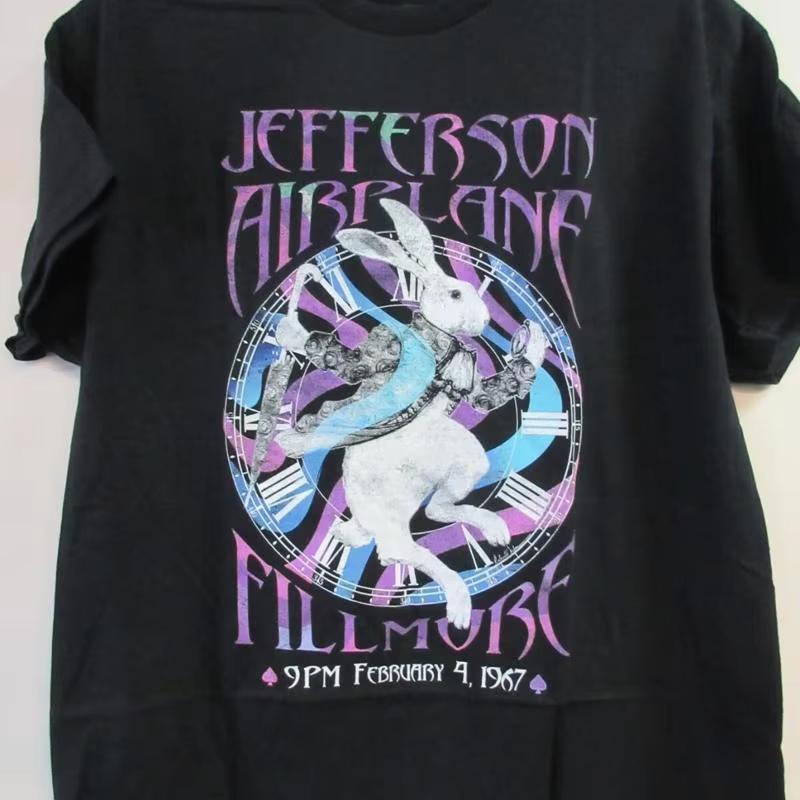 JEFFERSON AIRPLANE OFFICIAL WHITE RABBIT BAND CONCERT MUSIC SHIRT EXTRA LARGE Cheap Clothing Y2k Clothes Unisex L