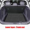 Car TPE Rear Trunk Mat For Leapmotor B10 2025 2026 Car Seat Backrest Protective Anti-Dirty Carpets Waterproof Mat Accessories