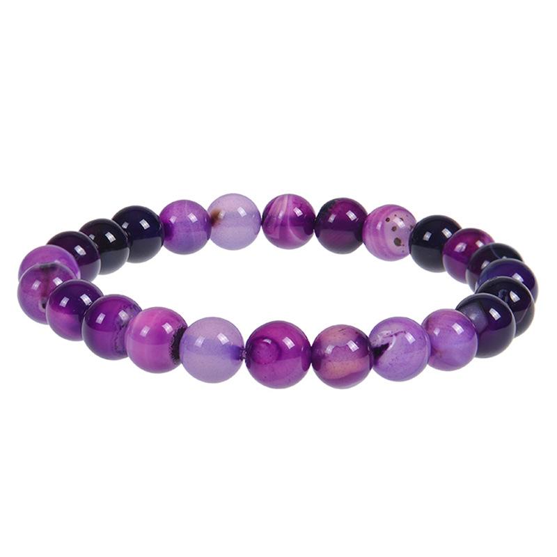 

JYL TS Bracelet Mother-Daughter Magnetic Design Strengthens Family Bond purple agate світло-сірого кольору