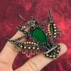 Faceted Zambian Emerald Pendant Copper Wire Wrapped Pendant Handmade Copper Jewelry Gemstone Pendant Wedding Gifts Wire Wrapping Owl Jewelry