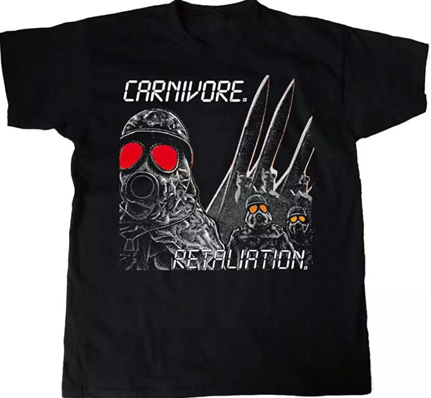 Vtg Carnivore Music Band Heavy Cotton Black All Size Unisex Tee Shirt Unisex T-Shirt