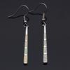 Classic Tassel Striped Blue Fire Opal Long Drop Earrings for Women Engagement Wedding Party Jewelry Gifts Drop Shipping