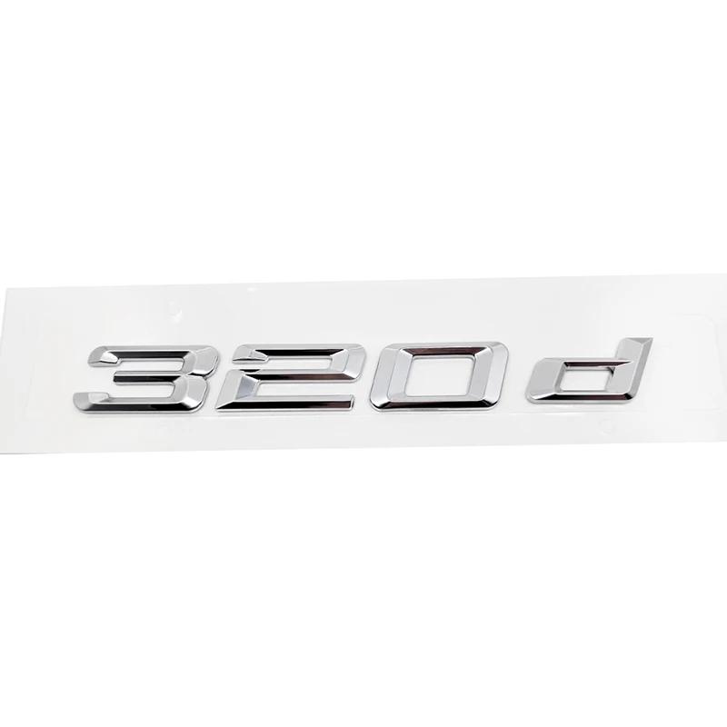 ABS Car Rear Trunk Letters Logo Badge Emblem Sticker For BMW 3 Series 318d 320d 325d 328d 330d 335d E46 E90 E91 F30 F31 F34 G20