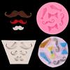 Bowtie Mustache Silicone Molds Nonstick Fondant Cake Molds Cake Decorating Tool for Truffles Cheesecakes Easy To Clean