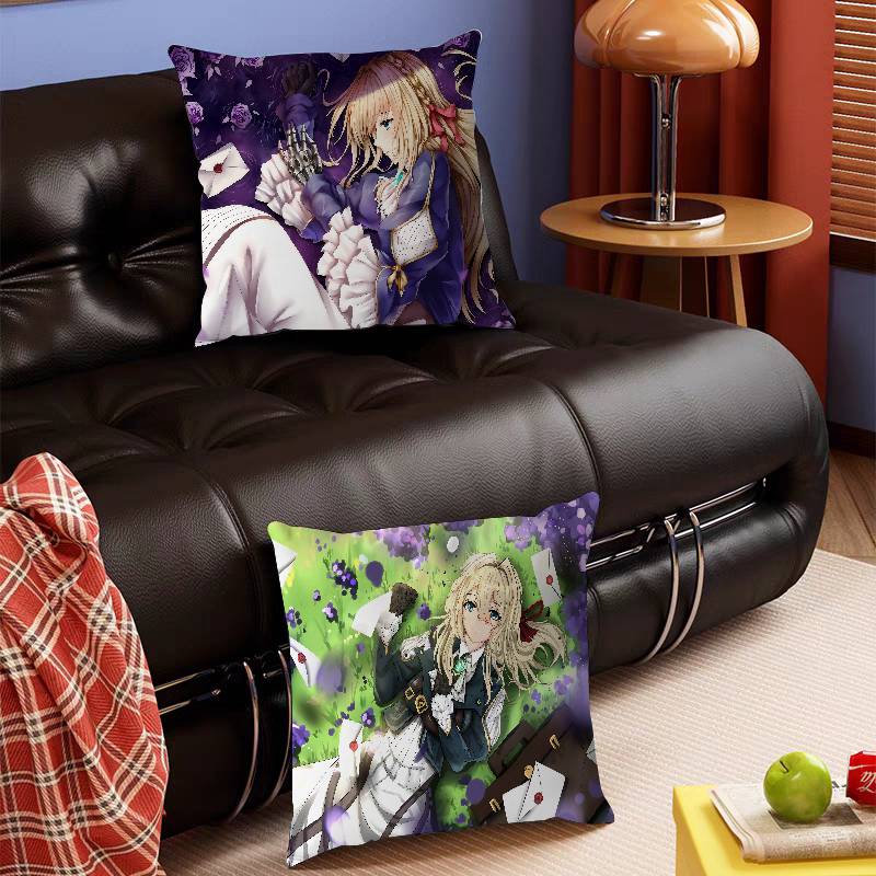Novel V-Violet E-Evergardens Cushion Cover Decorative Pillow Sofa Home Decor Case Pillow Cases