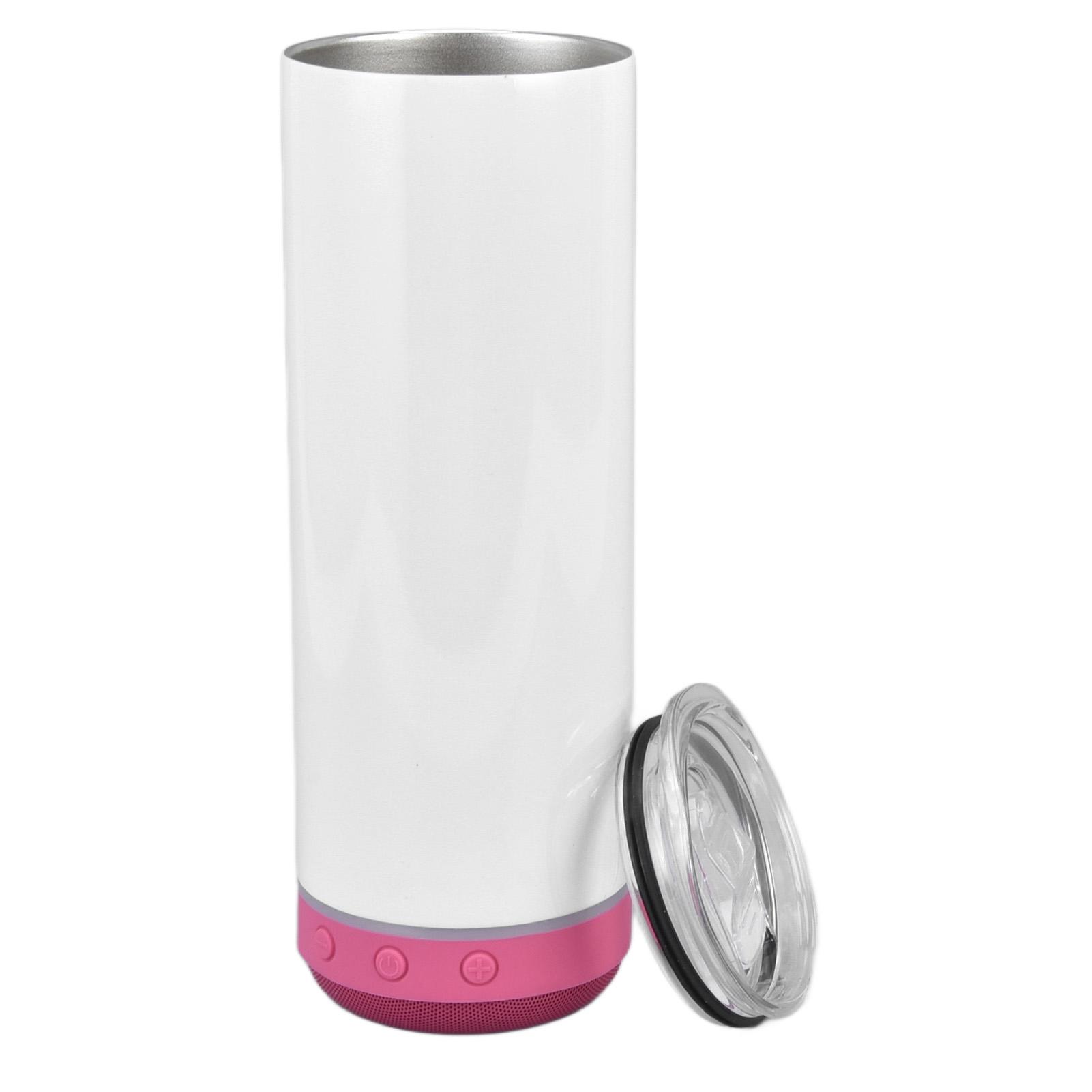 Speaker Cup 20oz Portable Detachable Stainless Steel Sublimation Music Insulated Bottle