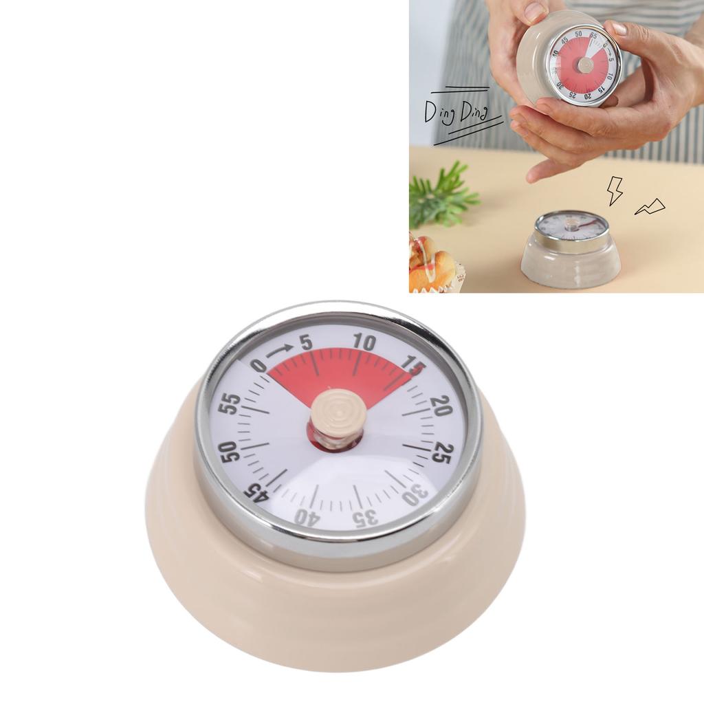 Magnetischer Runder Timer 60 Minuten Visueller Countdown-Timer für Lehrer Klassenzimmer Kinder Hausaufgaben Lesen Erwachsene Kochen Fitnessstudio