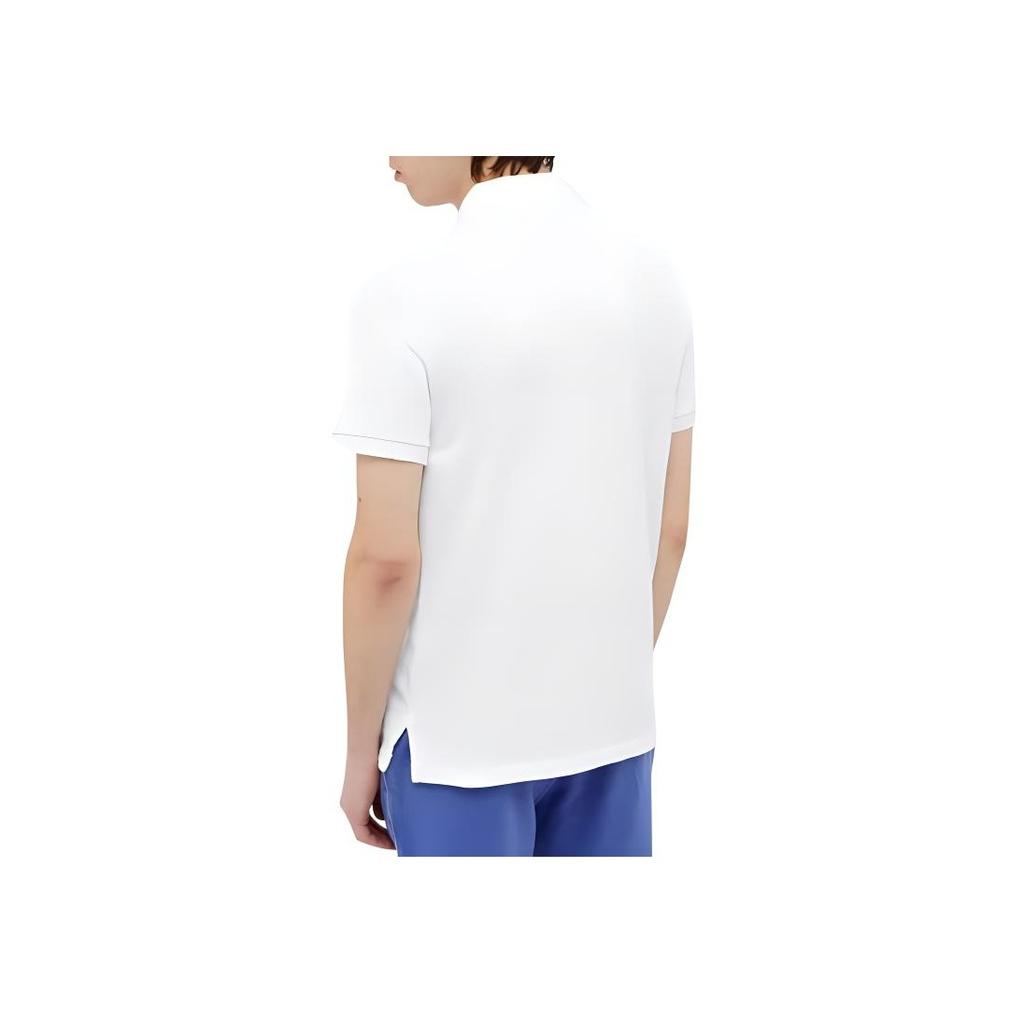 Polo Ralph Lauren Enfärgad Logobroderad Kortärmad Pikétröja Herrtoppar Vit 710660897-004