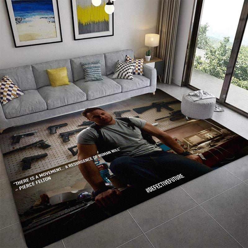 

V-Violent Street Printed Carpet Non-slip Yoga Mat Fashion Bedroom Decoration Outdoor Carpet Birthday Gift for Home 40x60cm