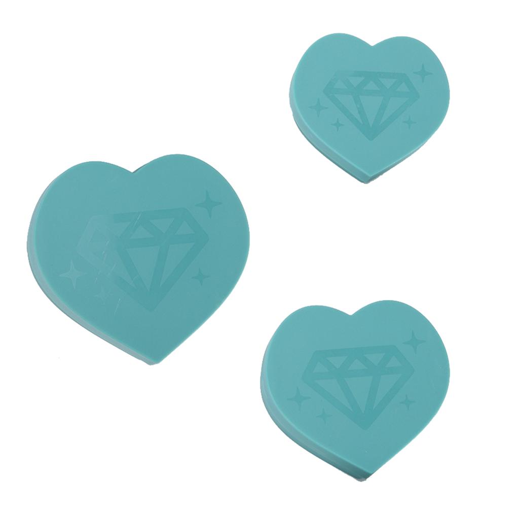 Rhinestone Painting Trays New Love Heart Shape DIY Multifunctional Crystal Screening Storage Tool SetBlue Number 2