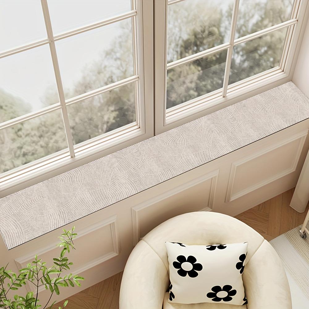 Cojín para alféizar de ventana, cojín para mirador, cojín estrecho para borde de ventana de transformación, decoración de balcón antideslizante y a prueba de polvo